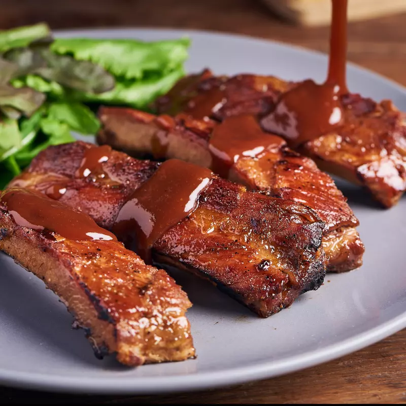 Costillas BBQ - CERVEZA NEGRA