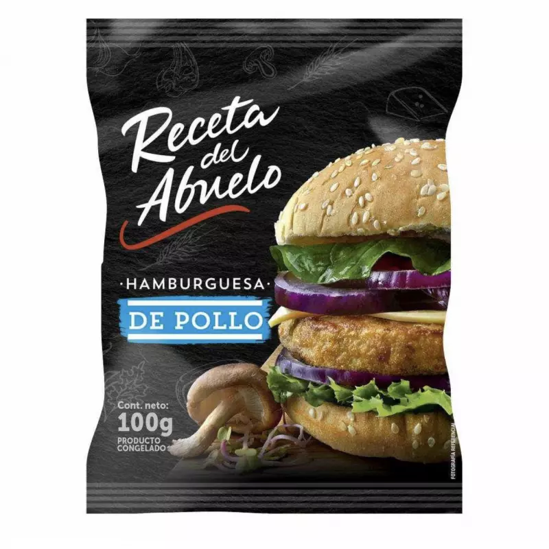 Hamburguesa pollo 100grs