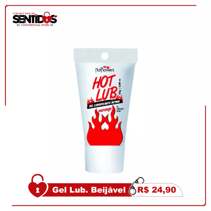 Hot Lub Gel Beijável Morango