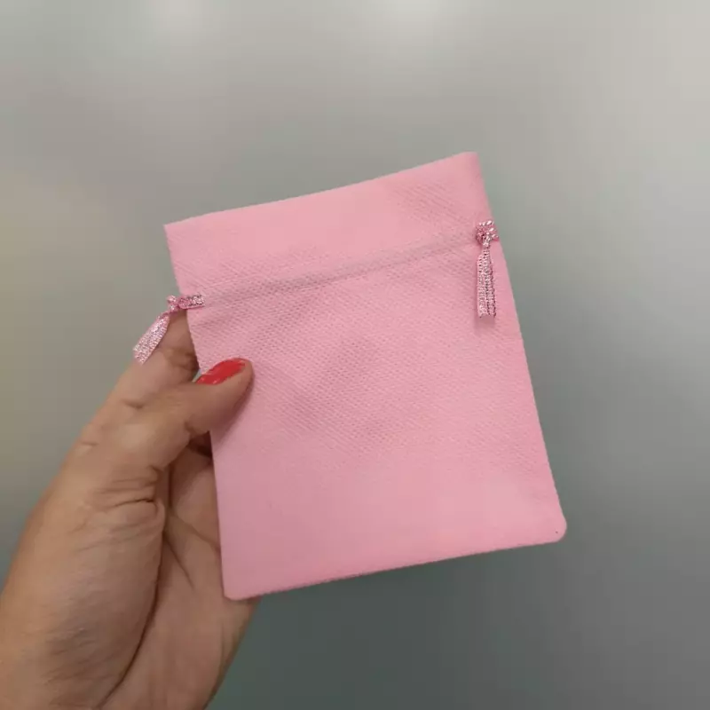 Bolsa (12x10) Ecológica Rosado Claro