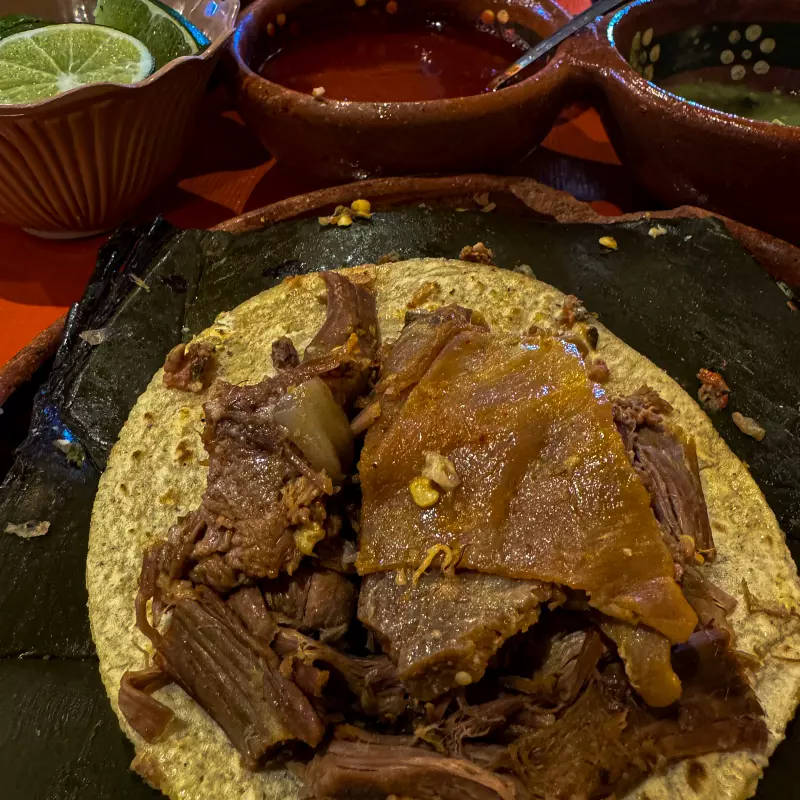 TACO DE BARBACOA COSTILLA