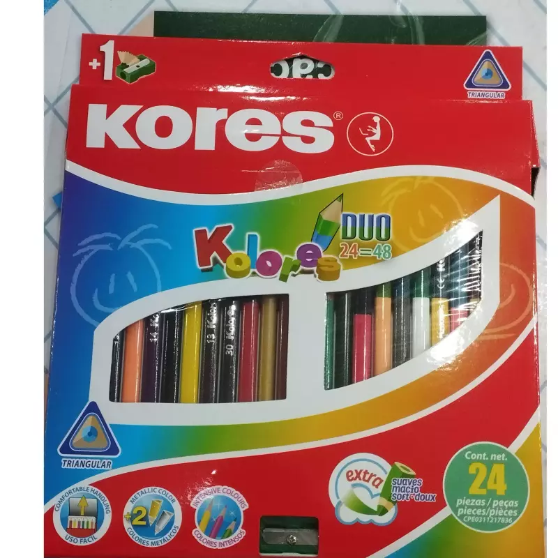 Creyones Duo-Color 24 piezas kores
