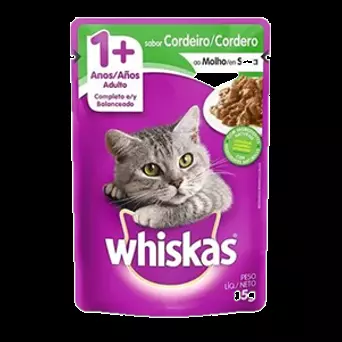 WHISKAS ADULTO CORDEIRO SACHE