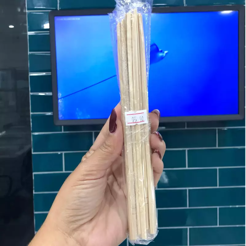 Hashi Redondo Bambú 10 UND