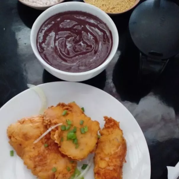 Porção de Acai + filé de gó frito