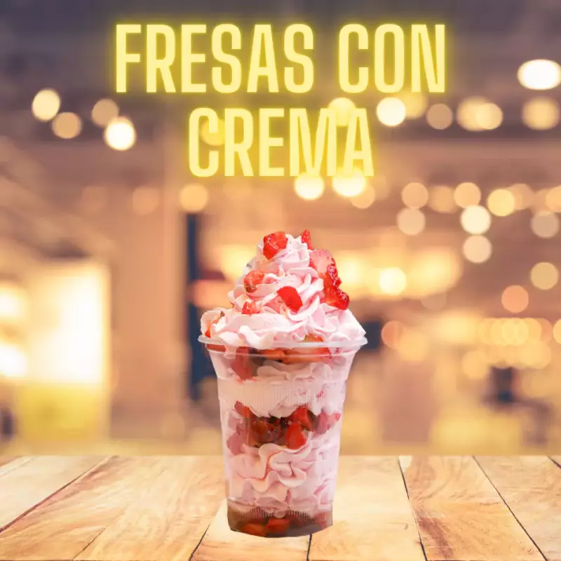 FRESAS CON CREMA