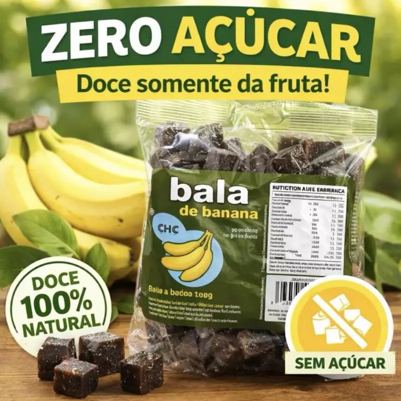 BALA DE BANANA DIET - ZERO AÇUCAR