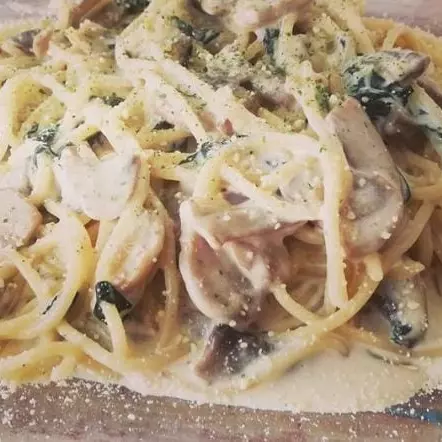 FUNGHI E SPINACI
