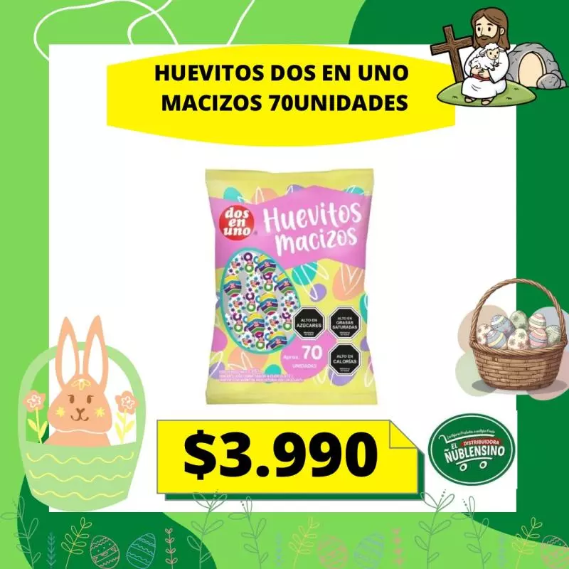 Bolsa Huevitos dos en uno 70unidades