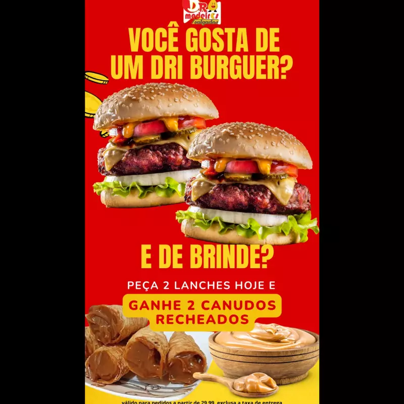 PEÇA E GANHE!!! PROMO DRI BURGER