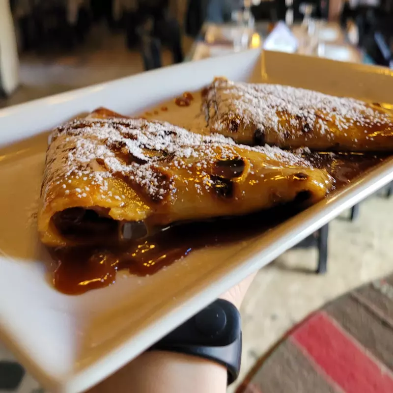 Panqueques flambeados