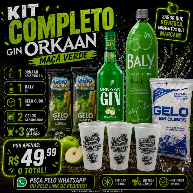 Kit Gin Orkaan Maça Verde