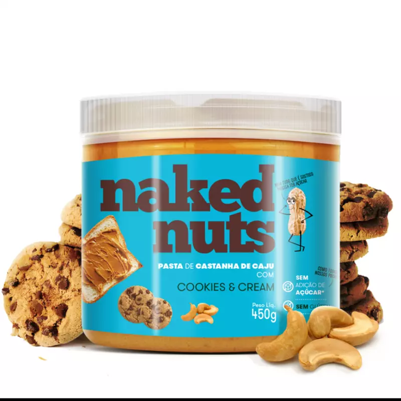 CASTANHA DE CAJU COM COOKIES & CREAM (450G)