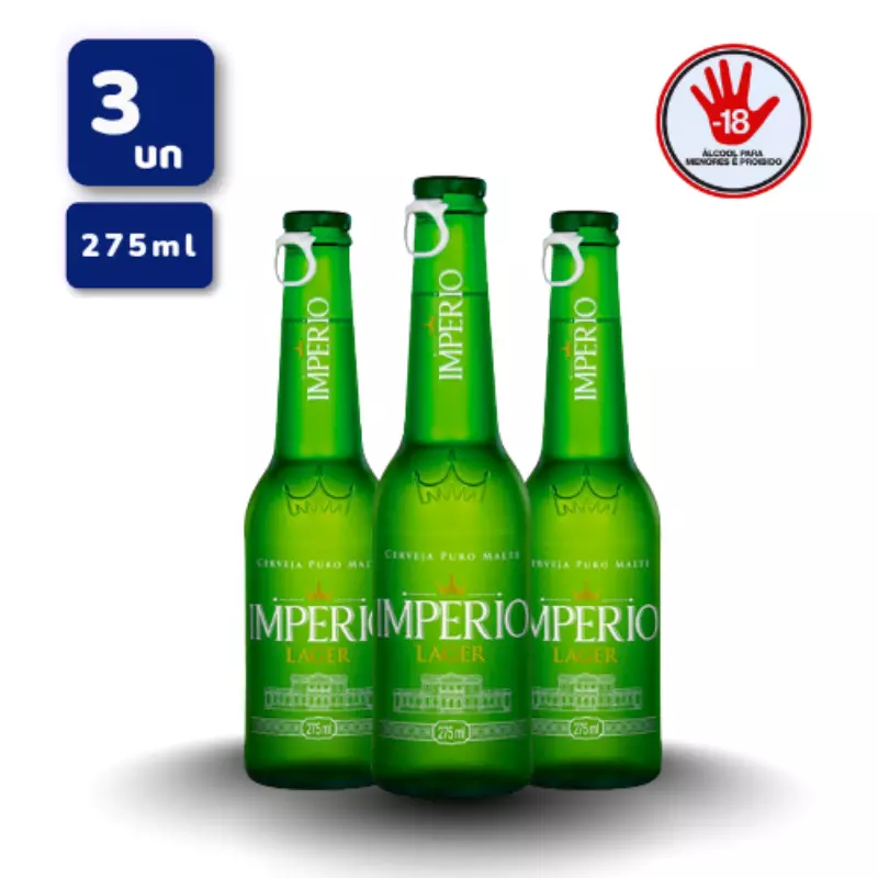 3 Long Neck Império Lager