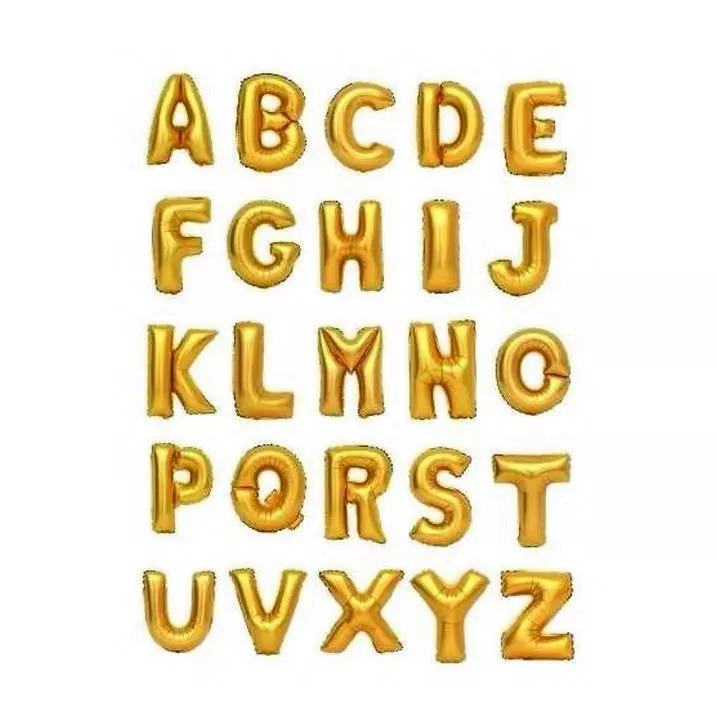 BALÃO METALICO LETRA 45CM UN