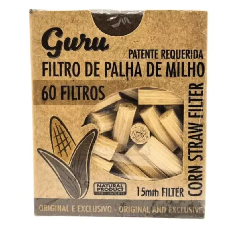 Filtro de Palha de Milho Guru 60un.
