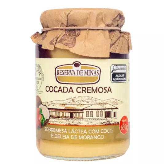 Cocada Cremosa com Morango R.de Mina
