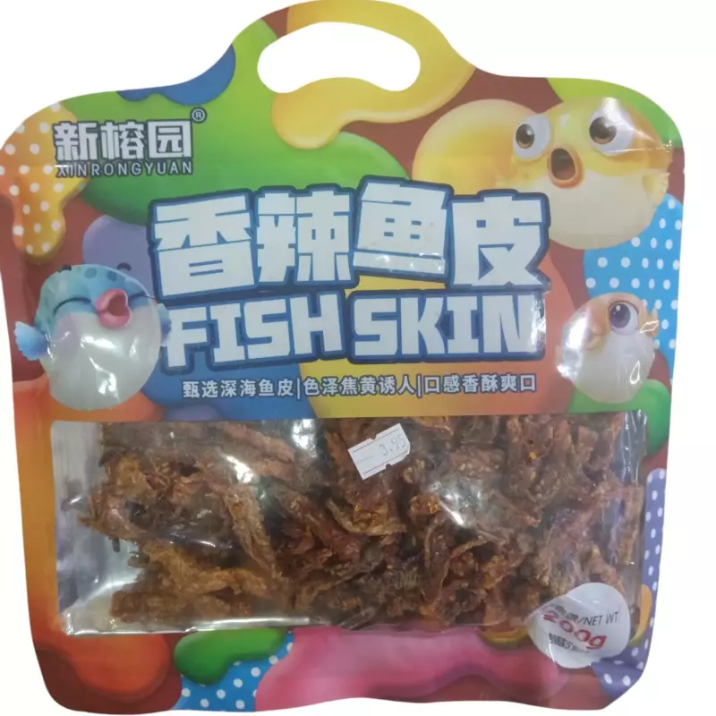 香辣鱼皮 Piel de pescado picante