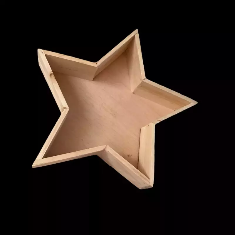 Caja Madera estrella