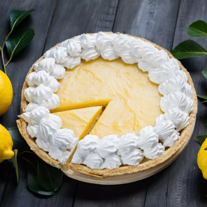 Pie de limón sin trigo y lácteos