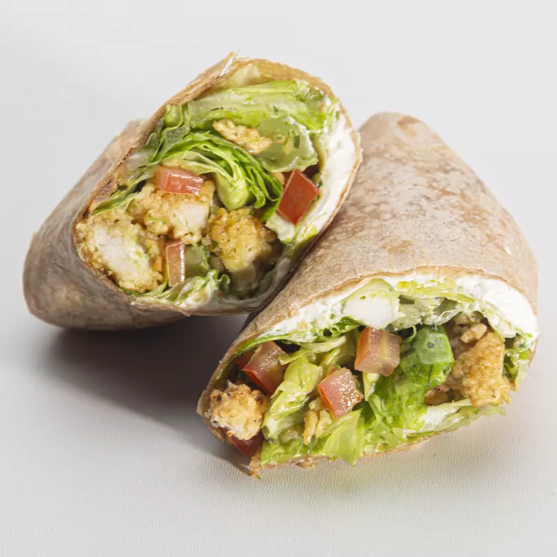 Wrap Frango Crocante ao Pesto