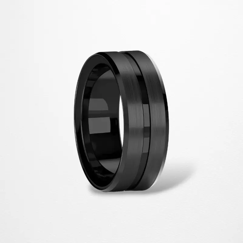 Black Tungsten Ring