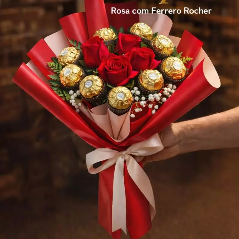 Rosa Carem com Ferrero