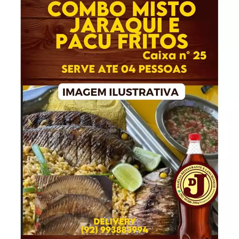 COMBO MISTO JARAQUI/PACU CX. 25+PET