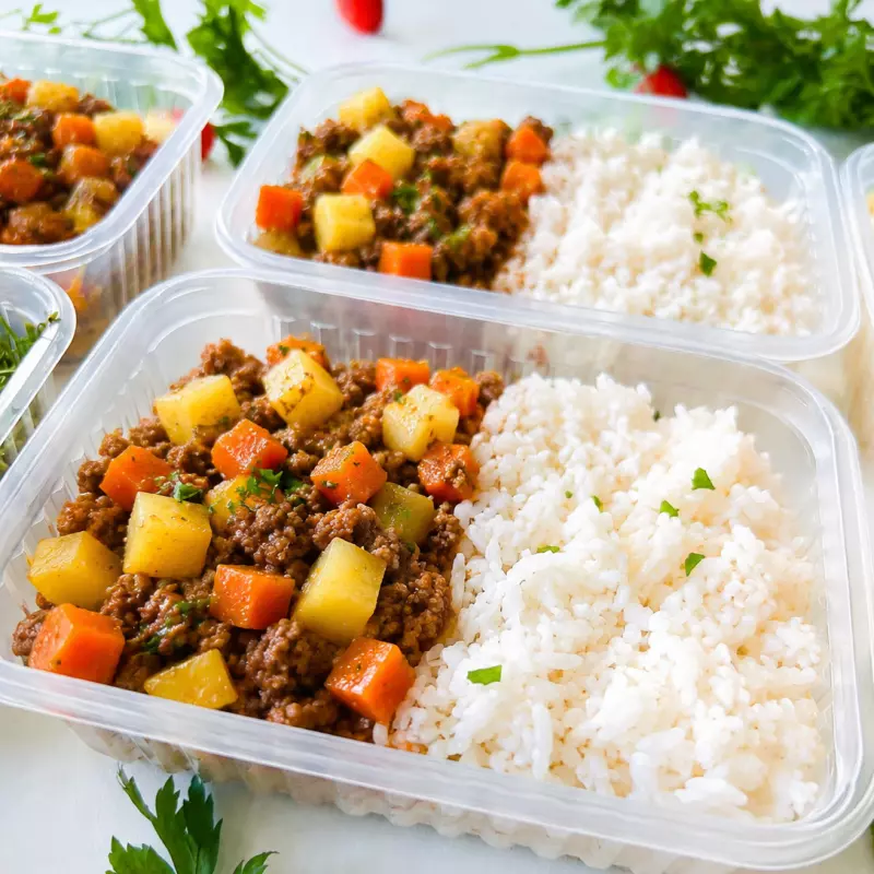 Carne Moída c/ Batata e Cenoura