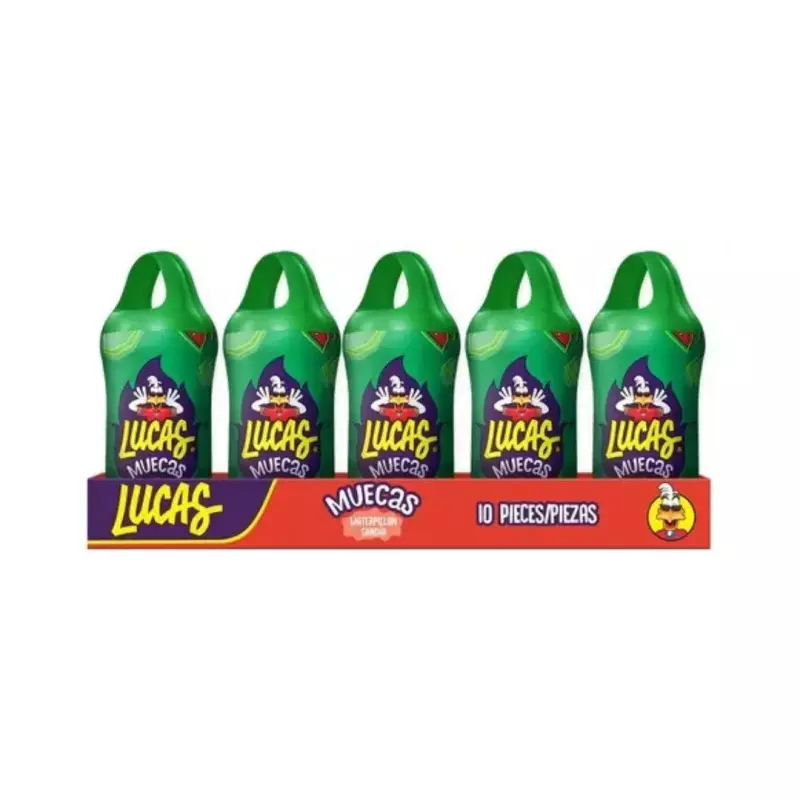 Lucas muecas sandía x 10 unidades