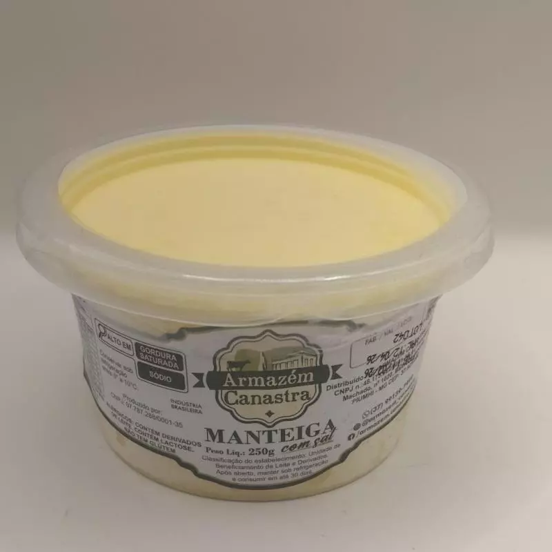 910 - Manteiga Pura 250g Armazém Canastra