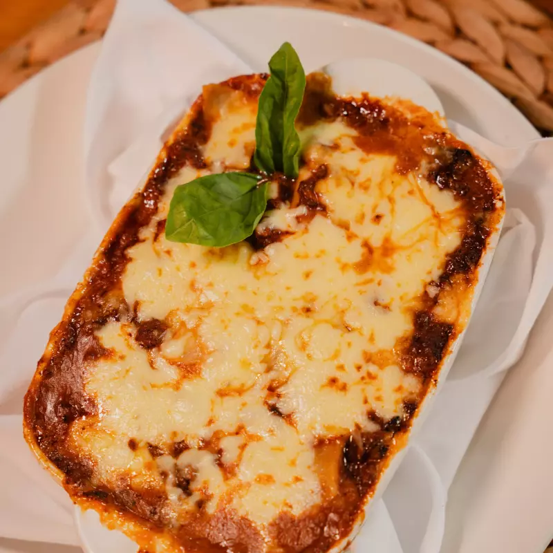 Lasagna con salsa bolognesa y Becham