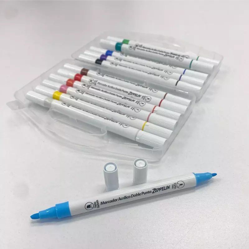 MARCADOR ACRILICO DOBLE PUNTA