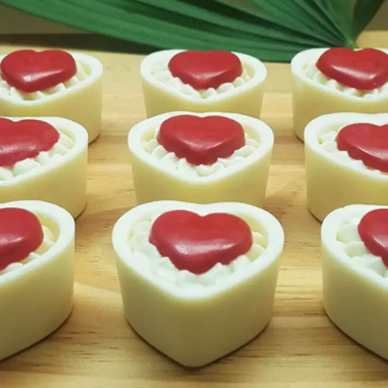 Potinho de Coração branco