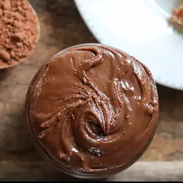 Crema de maní con cacao y vainilla
