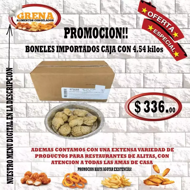 Boneless Importados Crudos