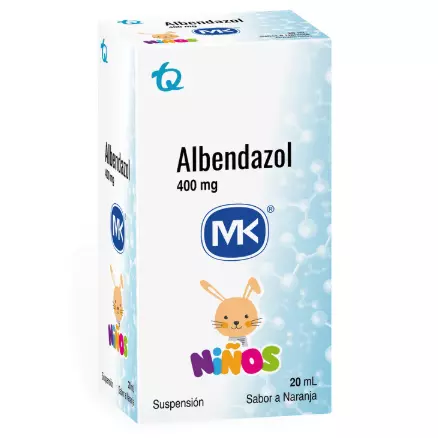 ALBENDAZOL 400MG SUSPENSIÓN 20ML