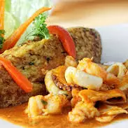 Tacu tacu en Salsa de Mariscos