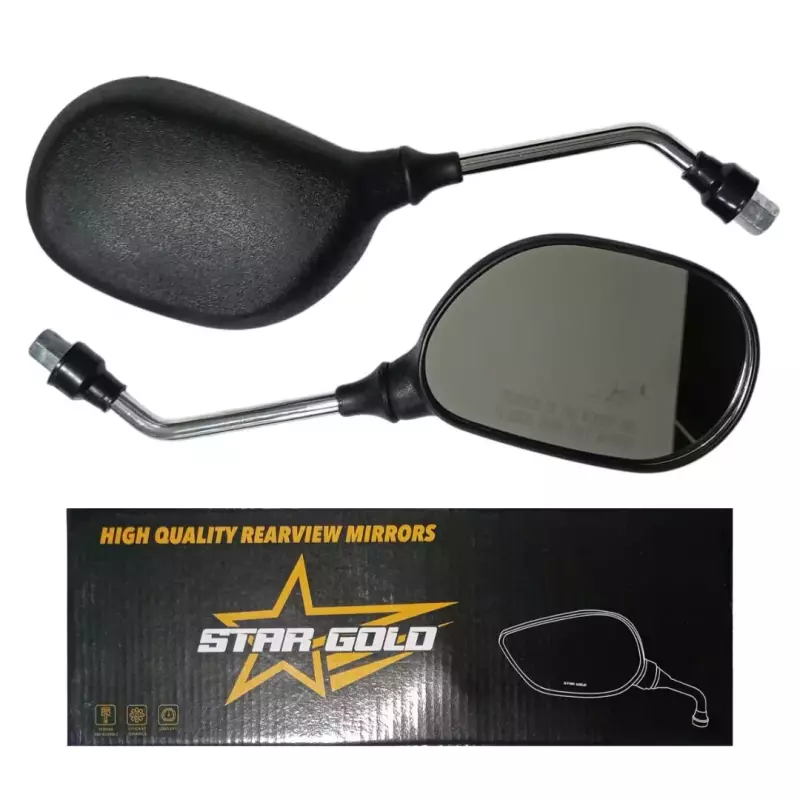 JUEGO ESPEJO MOTO BEST CROMADO 8MM S