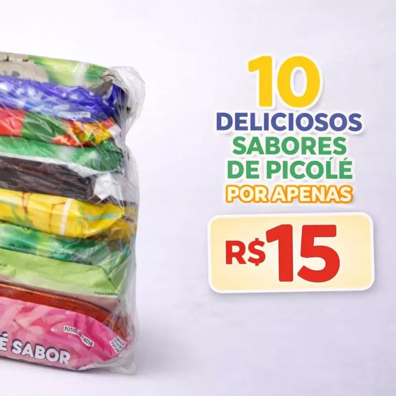 COMBO COM 10 PICOLÉS SORTIDOS POR 25
