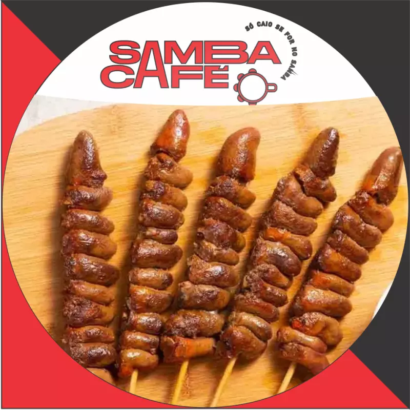 ESPETINHO DE CORAÇÃO DE FRANGO