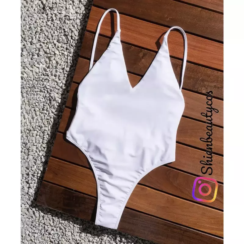 Enterizo Blanco Semi hilo