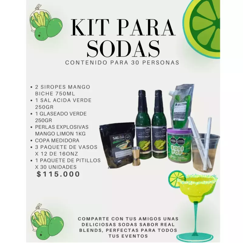 Kit Sodas Michelada - Mango Biche