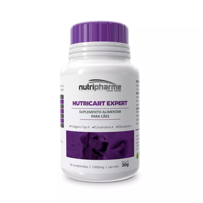Nutricart Expert 1.000mg Cães 30g