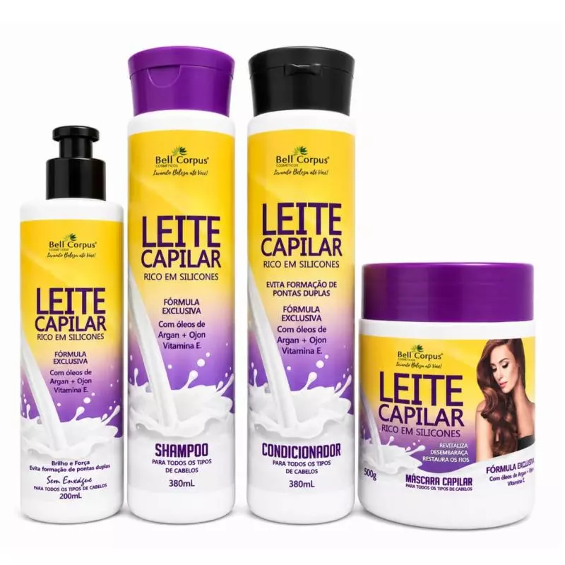 kit capilar Leite siliconizado