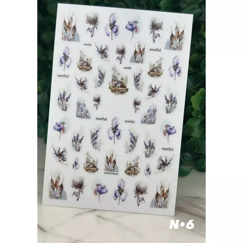 Adesivo Aquarela N•6