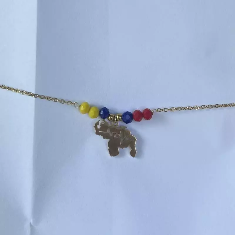 Collar mapa tricolor