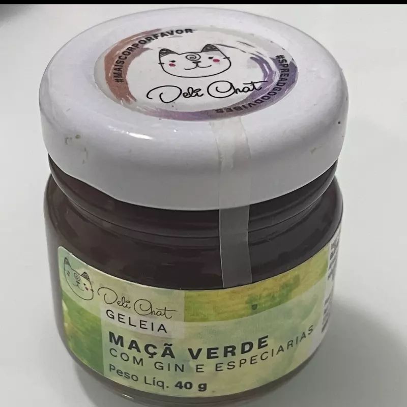 Geleia de Maçã Verde com Gin