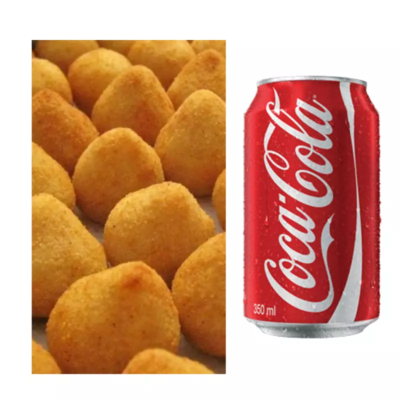 15  Salgados + 1 Coca-Cola