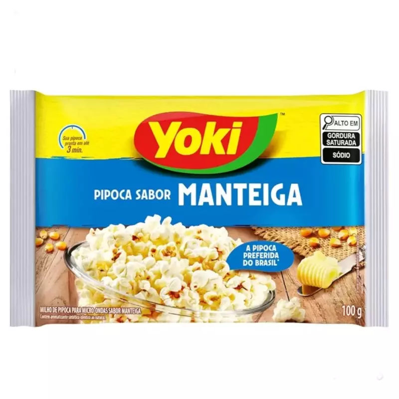 Pipoca P/ Microondas Yoki 100g